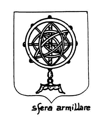 Image of the heraldic term: Sfera armillare